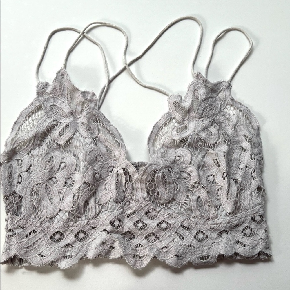 Free people bralette silver grey